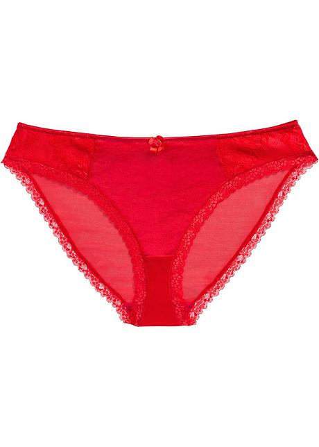 femme en slip rouge