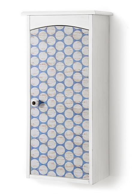 Armoire murale Anja blanc/bleu - bpc living - bonprix.fr Armoire murale Anja blanc/bleu - bpc living - bonprix.fr