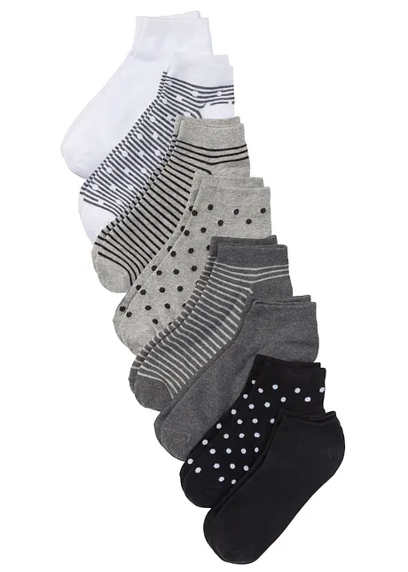 Lot de 8 paires de socquettes, bonprix