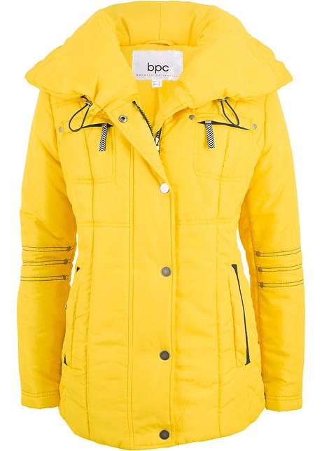 Jaune À Col Veste Maïs Grand Matelassée Femme WwIxRAqp0A