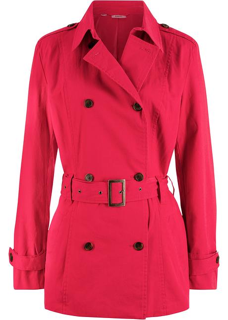 trench coat femme rouge