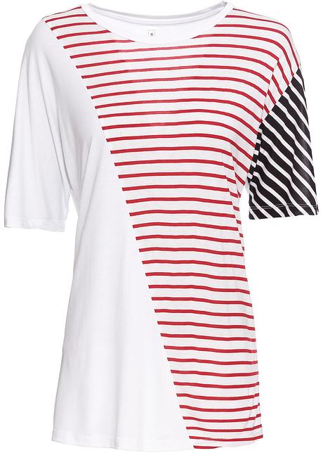 tee shirt rouge et noir femme