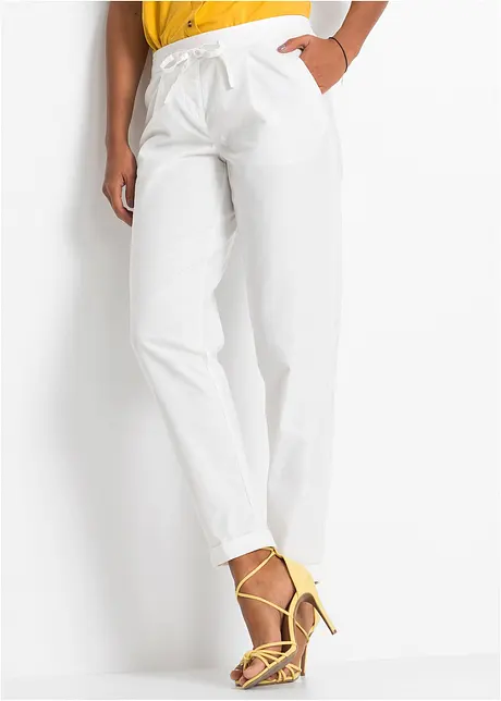 Pantalon en lin, bonprix