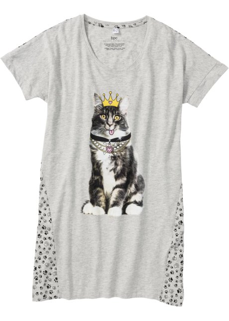 chemise de nuit motif chat