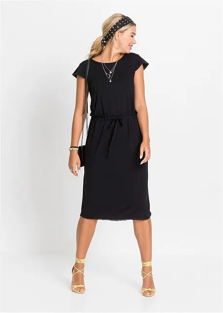 Robe midi en jersey viscose, bonprix