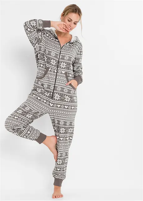 Combipyjama oversize en matière sweat, bonprix