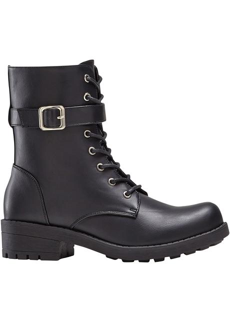 bottines motardes lacets