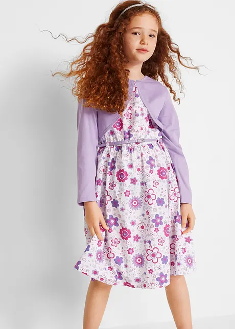 Robe + ceinture + boléro (ens. 3 pces), bonprix