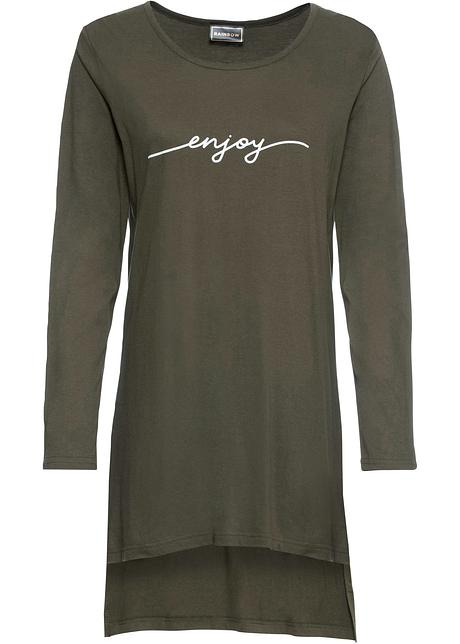 tee shirt femme long avec fente