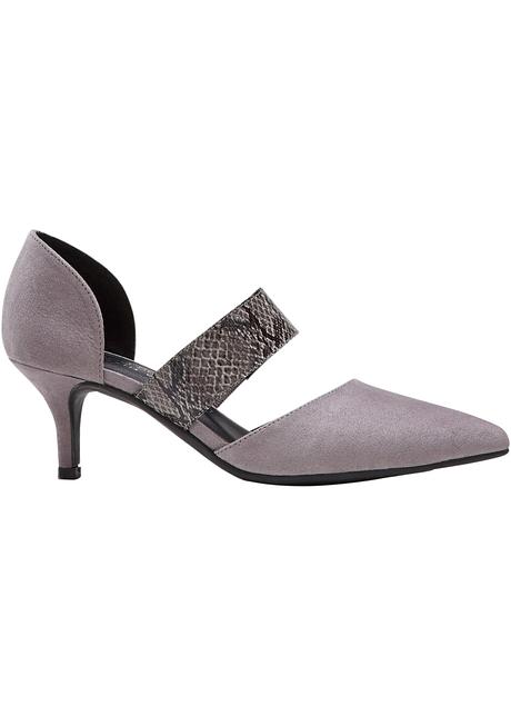 escarpins python gris