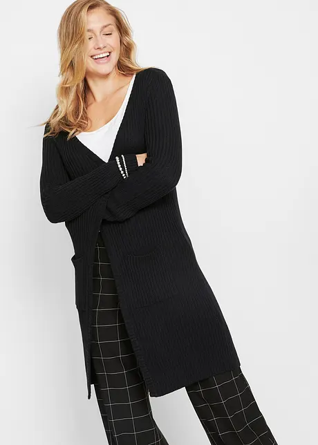 Cardigan Femme Manches Longues En Tricot - Boutonnage Devant Et Poches - 100% Acrylique - Léger Et Doux - Pour Automne, Hiver, Mi-saison