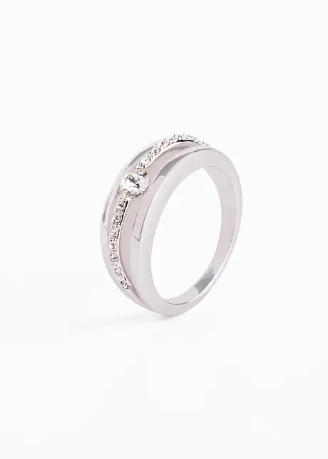 Bague sertie de cristaux, bonprix