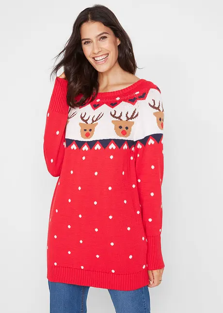 Pull de Noël renne, bonprix