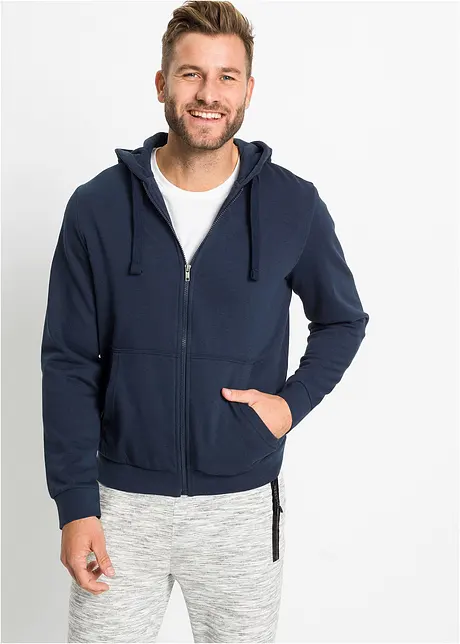 Sweat zippé à capuche, bonprix