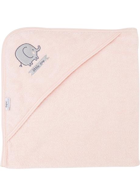 Cape De Bain Basique Pour Bebe Rose