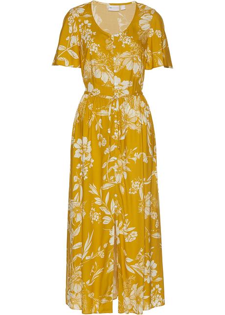 robe longue moutarde