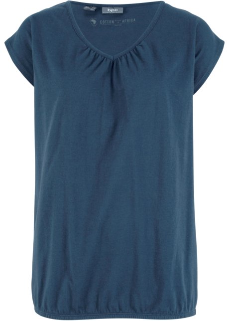 "Papillon Bleu" Homme/Femme T-shirts en coton TA021088 