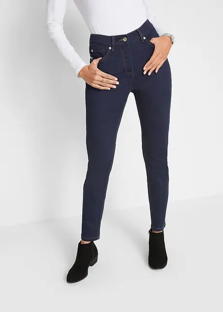 Pantalon slim taille mi-haute élastiquée, bonprix