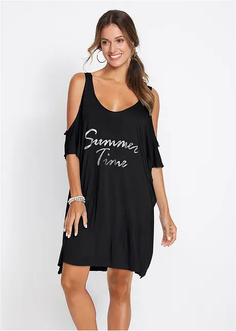 Robe de plage à épaules découpées, bonprix