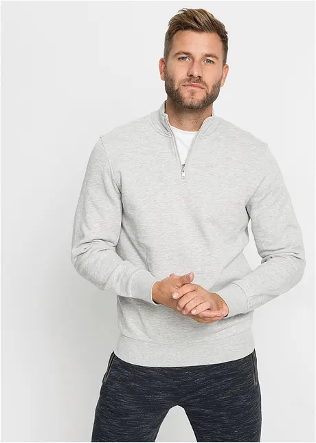 Sweat col camionneur, bonprix