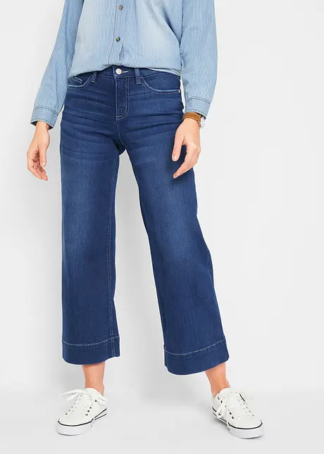 Jupe-culotte en jean extensible super-soft, bonprix