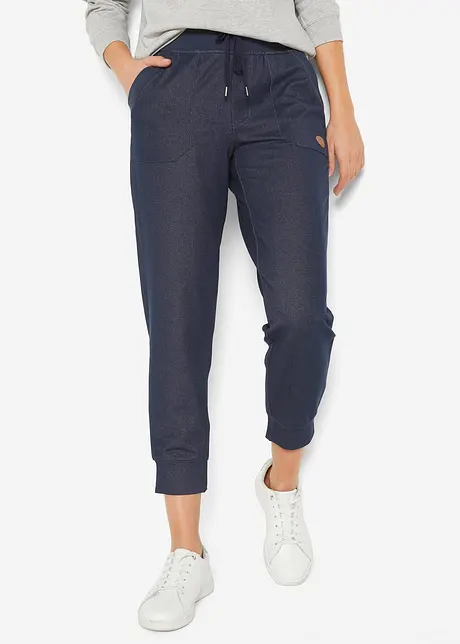 Pantalon sweat imitation jean, bonprix