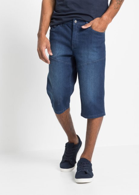Homme John Baner Jeanswear Bermuda Long En Jean Extensible Regular