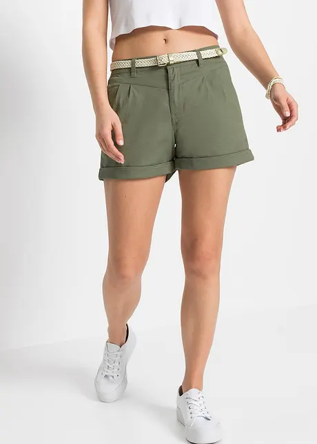 Short avec ceinture, bonprix