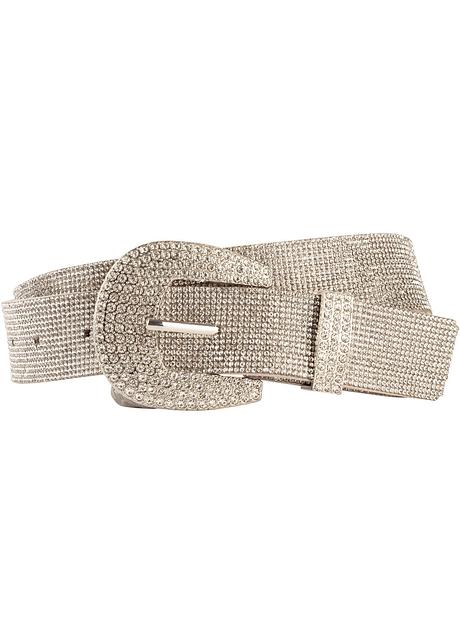 Ceinture Atmosphere Taille S - Rouge Blanc Noir Argent, Motif Géométrique