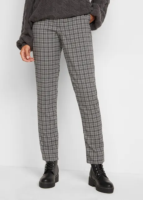 Pantalon taille extensible à carreaux, bonprix