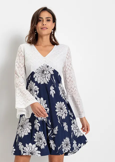 Robe trapèze en jersey, bonprix