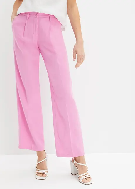 Pantalon en lin mélangé, bonprix