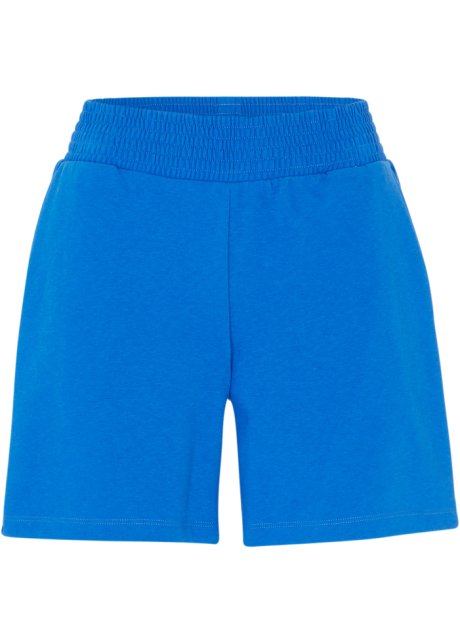 Short en sweat confortable avec taille élastiquée - bleu azur