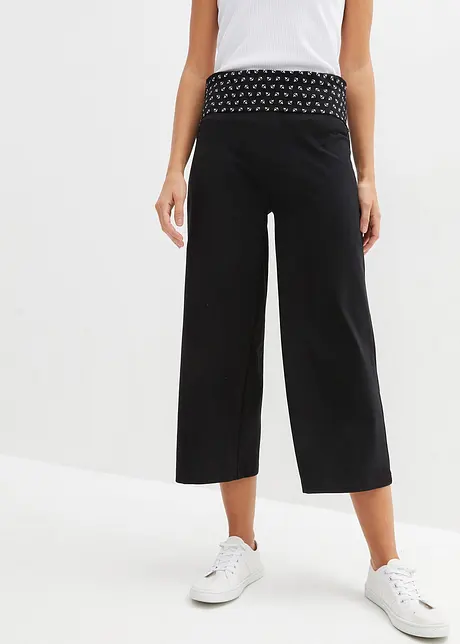 Jupe-culotte avec taille confortable, mi-mollet, bonprix