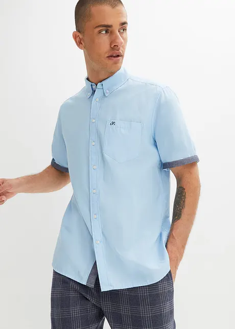 Chemise Oxford manches courtes, 100% coton, bonprix