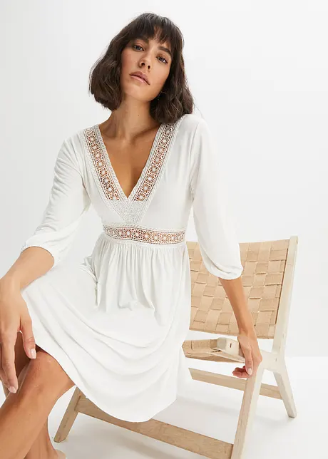 Robe avec dentelle, bonprix