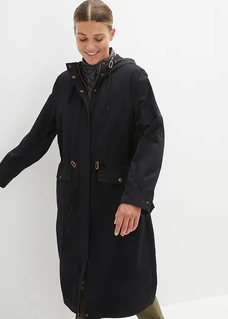 Parka mi-saison 3 en 1 avec gilet sans manches matelassé léger, bonprix