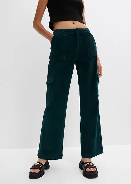 Pantalon velours côtelé avec poches cargo, RAINBOW