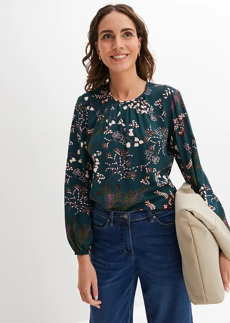 Blouse imprimée en viscose, bonprix