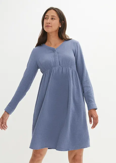 Robe de grossesse avec fonction allaitement en mousseline, bonprix