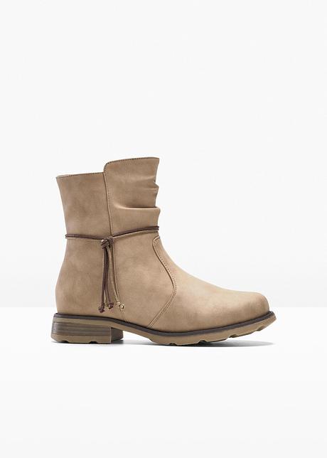 look bottines beige