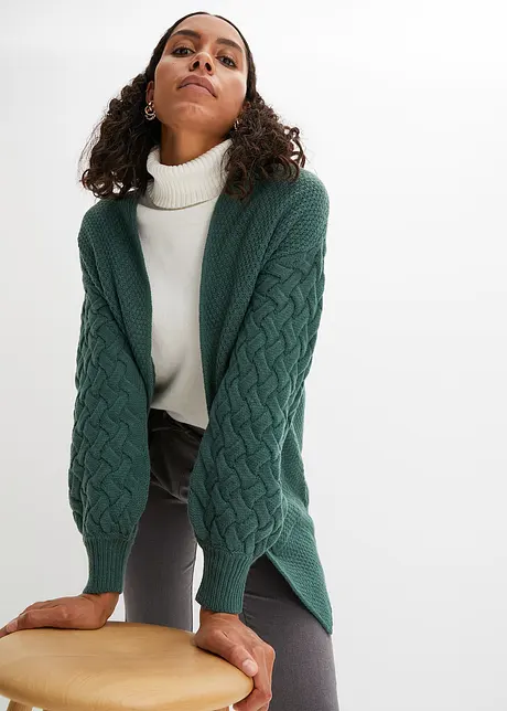 Cardigan à motif torsadé, bonprix