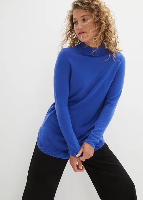 Pull en fine maille à col montant, bonprix