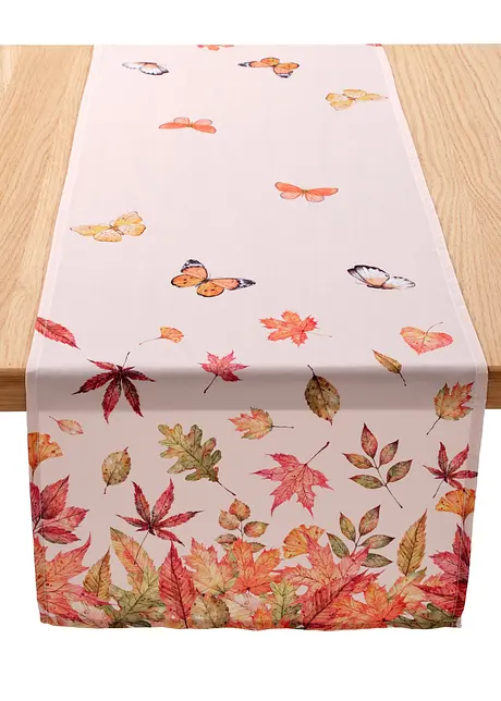 Chemin de table avec imprimé automnal, bonprix