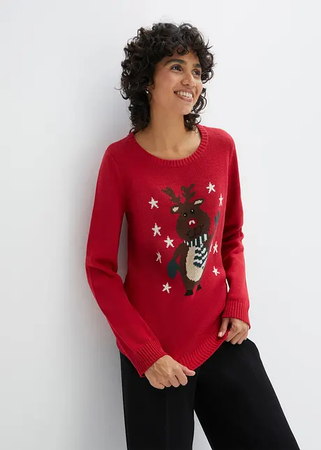 Pull de Noël en maille, bonprix