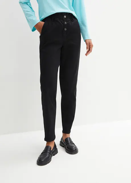 Pantalon Straight, taille haute et confortable, bonprix