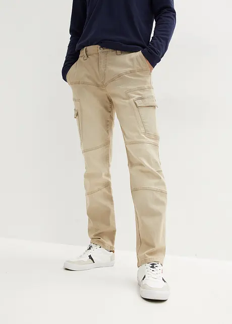 Jean cargo droit extensible, Regula Fit, bonprix