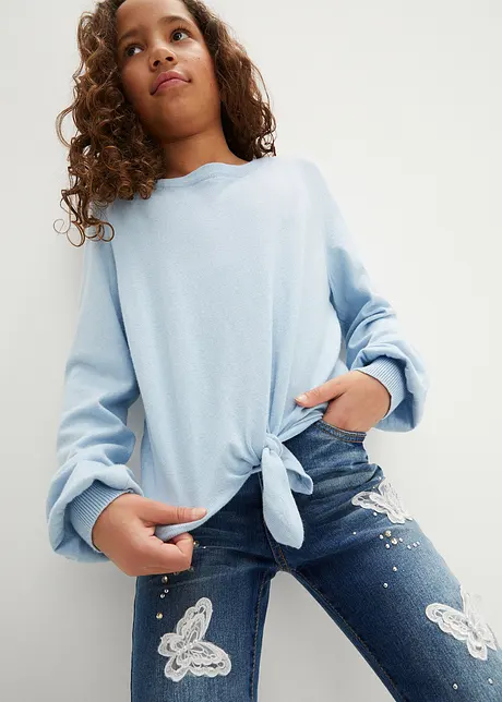 Pull en fine maille de viscose mélangée, bonprix