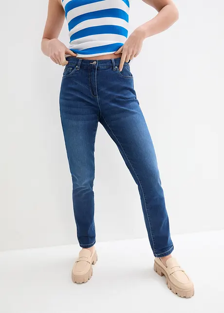 Jean Boyfriend, taille moyenne, extensible, bonprix