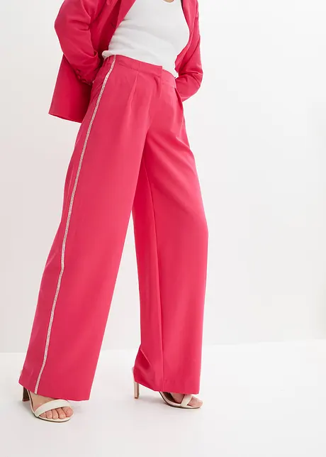 Pantalon stylé dans une superbe coupe - fuchsia foncé